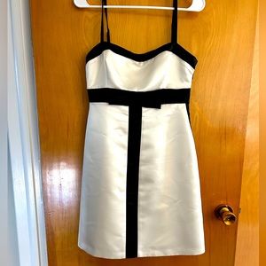 BCBG Max Azaria black & white dress. Size 10. Worn 1x- excellent condition